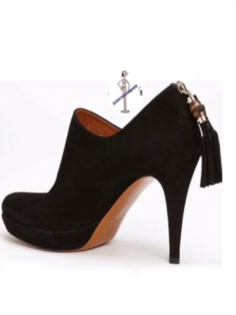 Gucci Suede Platform Ankle Boots